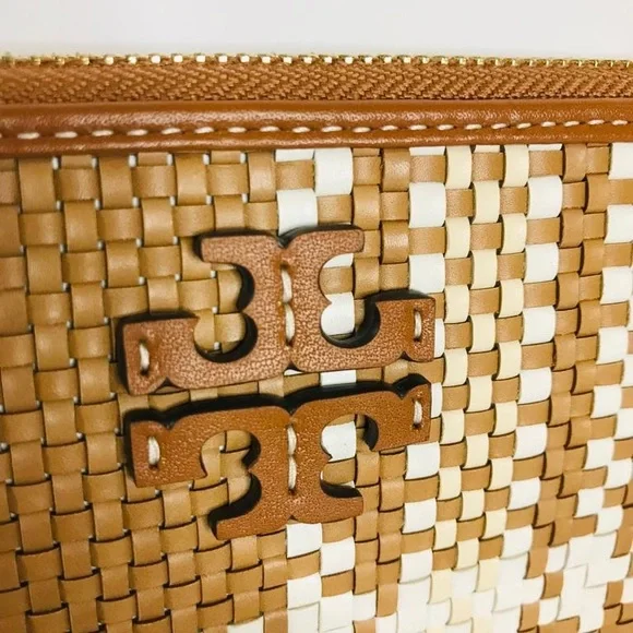 Brand new with tags tory burch thea web woven Continental Wallet - Picture 8 of 9